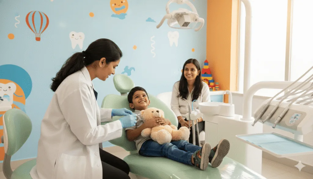 Kids’ Dental Clinic in Ultadanga providing gentle pediatric dental care to children in a friendly, modern clinic environment